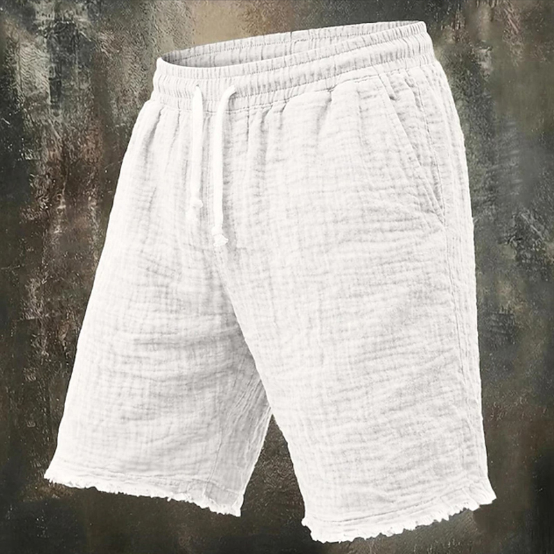 Fashionable Ripped Linen Short - Short Linen Drawstring ulasan dan harga