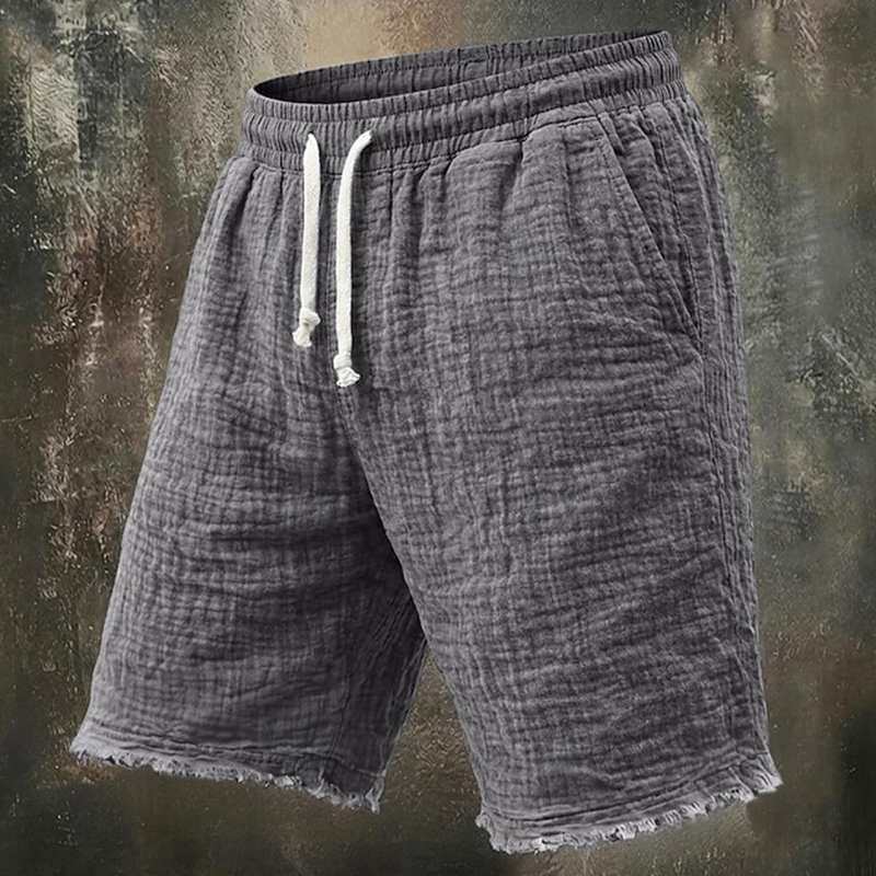 Fashionable Ripped Linen Short - Short Linen Drawstring ulasan dan harga