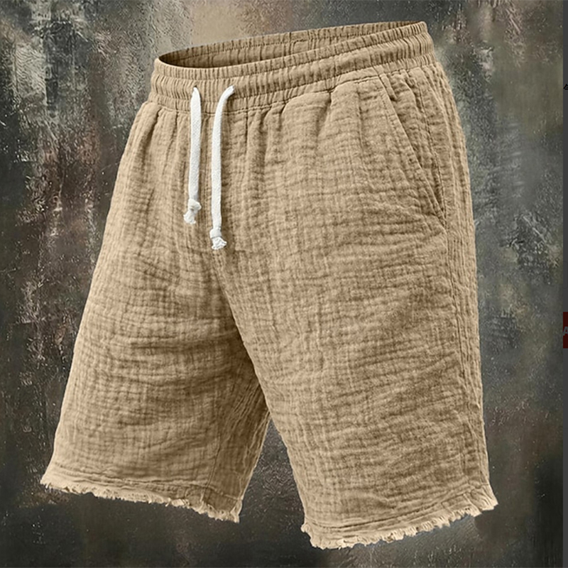 Fashionable Ripped Linen Short - Short Linen Drawstring ulasan dan harga